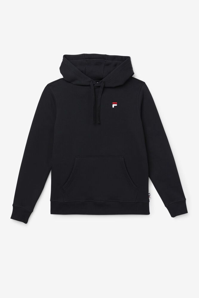 Fila Hoodie Godfrey Mens Black - India KZM-501748